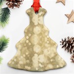 Light Circles, Brown Yellow color Ornament (Christmas Tree) Front