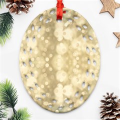 Light Circles, Brown Yellow Color Ornament (oval Filigree) 