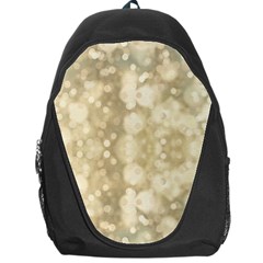 Light Circles, Brown Yellow Color Backpack Bag