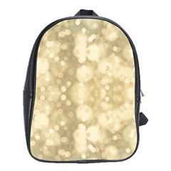 Light Circles, Brown Yellow Color School Bags (xl)  by picsaspassion