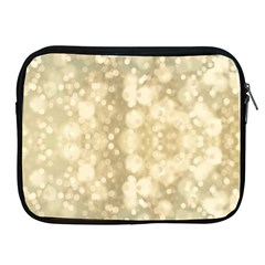 Light Circles, Brown Yellow Color Apple Ipad 2/3/4 Zipper Cases