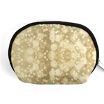 Light Circles, Brown Yellow color Accessory Pouches (Medium)  Front