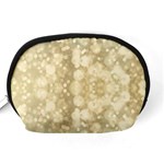 Light Circles, Brown Yellow color Accessory Pouches (Medium)  Back