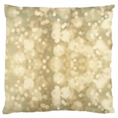 Light Circles, Brown Yellow Color Standard Flano Cushion Case (one Side)