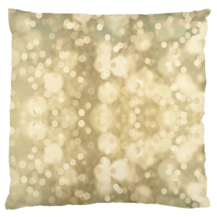 Light Circles, Brown Yellow color Standard Flano Cushion Case (Two Sides)