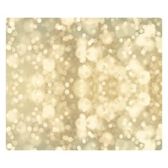 Light Circles, Brown Yellow Color Double Sided Flano Blanket (small) 