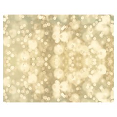 Light Circles, Brown Yellow Color Double Sided Flano Blanket (medium) 