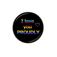 I Love You Proudly Hat Clip Ball Marker (4 Pack) by Valentinaart