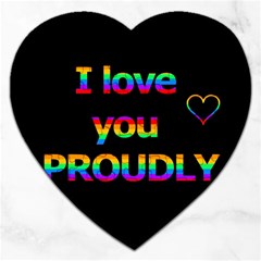 I Love You Proudly Jigsaw Puzzle (heart)