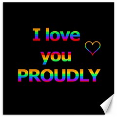 I Love You Proudly Canvas 20  X 20   by Valentinaart