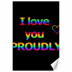 I Love You Proudly Canvas 24  X 36 