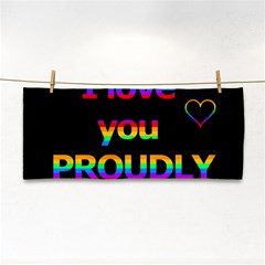 I Love You Proudly Cosmetic Storage Cases by Valentinaart