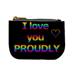 I Love You Proudly Mini Coin Purses by Valentinaart