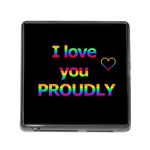 I love you proudly Memory Card Reader (Square) Front