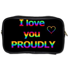 I Love You Proudly Toiletries Bags 2-side by Valentinaart