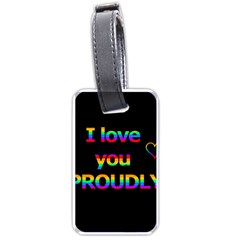 I Love You Proudly Luggage Tags (one Side) 