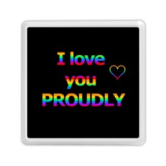 I Love You Proudly Memory Card Reader (square)  by Valentinaart