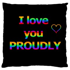 I Love You Proudly Large Cushion Case (one Side)