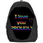 I love you proudly Backpack Bag Front