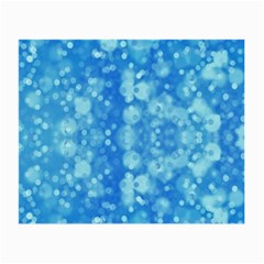 Light Circles, Dark And Light Blue Color Small Glasses Cloth