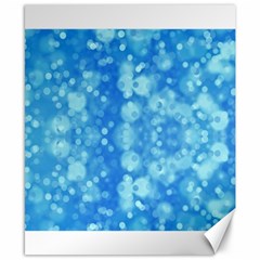 Light Circles, Dark And Light Blue Color Canvas 8  X 10  by picsaspassion