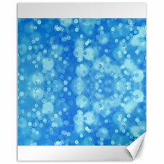 Light Circles, Dark And Light Blue Color Canvas 16  X 20   by picsaspassion