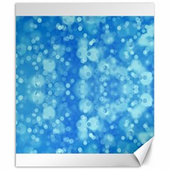 Light Circles, Dark And Light Blue Color Canvas 20  X 24   by picsaspassion