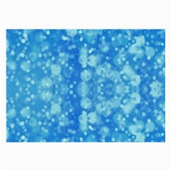 Light Circles, Dark And Light Blue Color Large Glasses Cloth