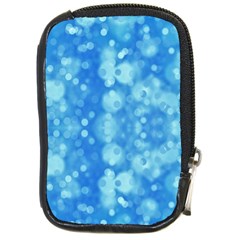 Light Circles, Dark And Light Blue Color Compact Camera Cases by picsaspassion