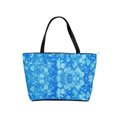 Light Circles, Dark And Light Blue Color Shoulder Handbags by picsaspassion