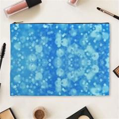 Light Circles, Dark And Light Blue Color Cosmetic Bag (xl) by picsaspassion