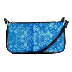 Light Circles, Dark And Light Blue Color Shoulder Clutch Bags