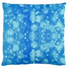 Light Circles, Dark And Light Blue Color Large Cushion Case (two Sides) by picsaspassion