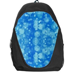 Light Circles, Dark And Light Blue Color Backpack Bag by picsaspassion