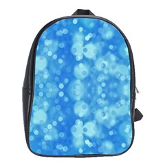 Light Circles, Dark And Light Blue Color School Bags (xl)  by picsaspassion