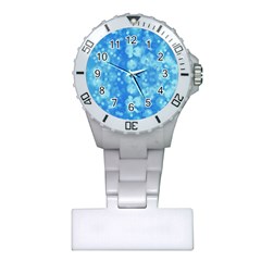 Light Circles, Dark And Light Blue Color Plastic Nurses Watch