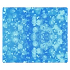 Light Circles, Dark And Light Blue Color Double Sided Flano Blanket (small) 