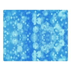 Light Circles, Dark And Light Blue Color Double Sided Flano Blanket (large)  by picsaspassion