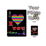 I love you Playing Cards 54 (Mini)  Front - Spade3