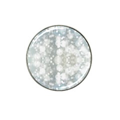 Light Circles, Blue Gray White Colors Hat Clip Ball Marker