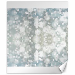 Light Circles, Blue Gray White Colors Canvas 8  X 10  by picsaspassion