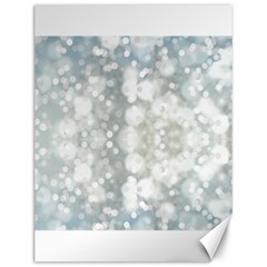 Light Circles, Blue Gray White Colors Canvas 12  X 16  