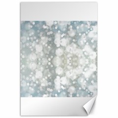 Light Circles, Blue Gray White Colors Canvas 20  X 30  