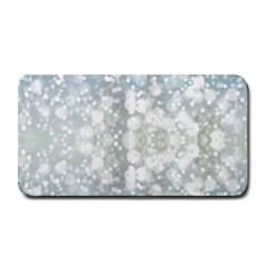 Light Circles, Blue Gray White Colors Medium Bar Mats by picsaspassion