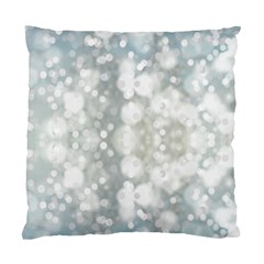 Light Circles, Blue Gray White Colors Standard Cushion Case (one Side)