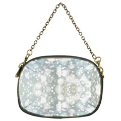 Light Circles, Blue Gray White Colors Chain Purses (two Sides) 