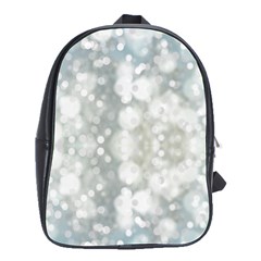 Light Circles, Blue Gray White Colors School Bags(large) 