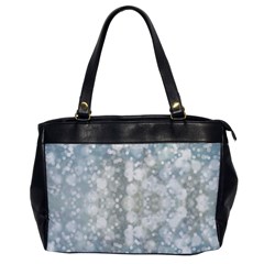 Light Circles, Blue Gray White Colors Office Handbags by picsaspassion