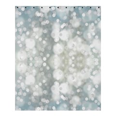 Light Circles, Blue Gray White Colors Shower Curtain 60  X 72  (medium) 