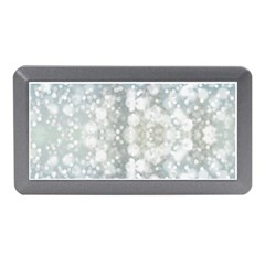 Light Circles, Blue Gray White Colors Memory Card Reader (mini) by picsaspassion